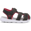 image:imageSee Kai Run Cyrus Flexirun  Sporty Fisherman ClosedToe Sandal for BoysGrayRed
