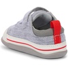 image:imageSee Kai Run Stevie Mini  Baby Sneaker with Traction for First WalkersGray JerseyRed