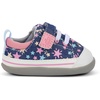 image:imageSee Kai Run Stevie Mini  Baby Sneaker with Traction for First WalkersNavy DenimStars