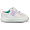 image:imageSee Kai Run Stevie Mini  Baby Sneaker with Traction for First WalkersSilver Metallic