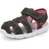 image:imageSee Kai Run Cyrus Flexirun  Sporty Fisherman ClosedToe Sandal for BoysGrayRed