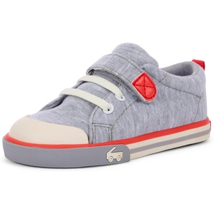 image:imageSee Kai Run Stevie II  Durable Sneaker for Little KidsGray JerseyRed