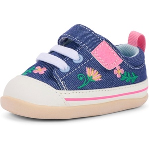 image:imageSee Kai Run Stevie Mini  Baby Sneaker with Traction for First WalkersBlue DenimGarden
