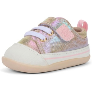 image:imageSee Kai Run Stevie Mini  Baby Sneaker with Traction for First WalkersGold Metallic