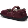 image:imageSee Kai Run Jane II Shoes for Kids  Ideal for Toddlers and Little Kids  Leather Upper  Hook and Loop StrapBurgundy Metallic