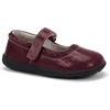 image:imageSee Kai Run Jane II Shoes for Kids  Ideal for Toddlers and Little Kids  Leather Upper  Hook and Loop StrapBurgundy Metallic