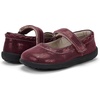 image:imageSee Kai Run Jane II Shoes for Kids  Ideal for Toddlers and Little Kids  Leather Upper  Hook and Loop StrapBurgundy Metallic