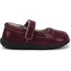 image:imageSee Kai Run Jane II Shoes for Kids  Ideal for Toddlers and Little Kids  Leather Upper  Hook and Loop StrapBurgundy Metallic