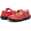 image:imageSee Kai Run Jane II Shoes for Kids  Ideal for Toddlers and Little Kids  Leather Upper  Hook and Loop StrapRed Metallic