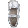 image:imageSee Kai Run Jane II Shoes for Kids  Ideal for Toddlers and Little Kids  Leather Upper  Hook and Loop StrapSilver