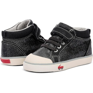 image:imageSee Kai Run Peyton ToddlerLittle KidBlack Glitter Leather